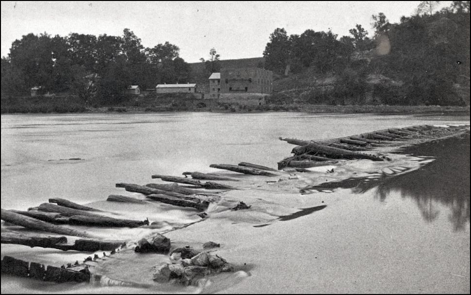 he Confederate army crossed back into Virginia at Boteler's Ford on the Potomac River near Shepherdstown. Library of Congress.